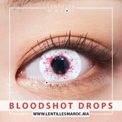 Lentilles Halloween - Bloodshot Drops