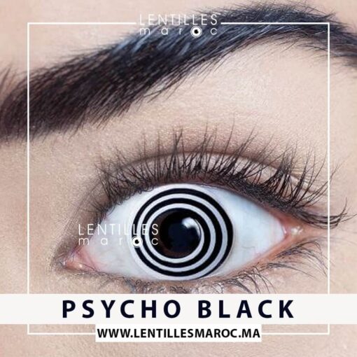 Lentilles Halloween - Psycho Black